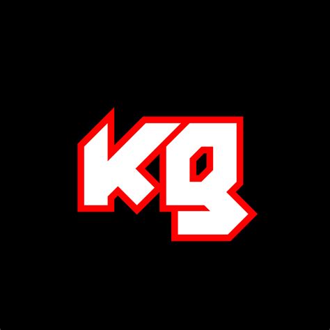 KG logo design, initial KG letter design with sci-fi style. KG logo for ...