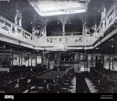 View of the First Class dining room of the SS Kaiser Wilhelm der Grosse ...