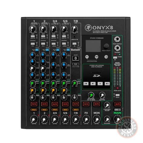 Mackie Onyx8 8 Channel Analog Mixer with Multi-Track USB | Derringers Music Australia