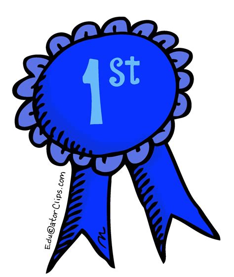 1st Place Blue Ribbon Clipart