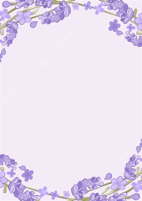 Beautiful Border Of Lavender In Purple Hue Page Border Background Word Template And Google Docs ...