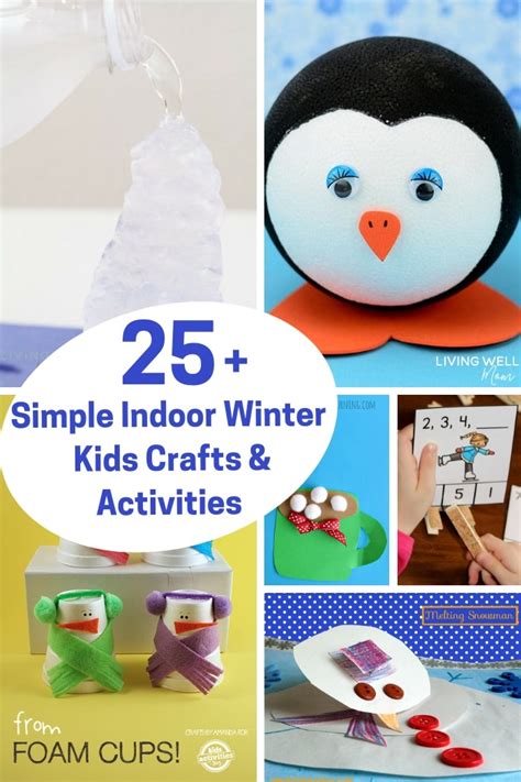 25 Simple Winter Crafts and Activities for Preschoolers