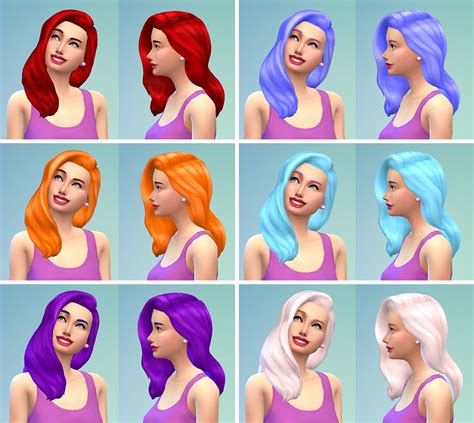 Sims 4 mod ea hair color - plmtt