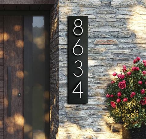 Backlit LED Modern House Address Numbers Lighted Sign, 50% OFF