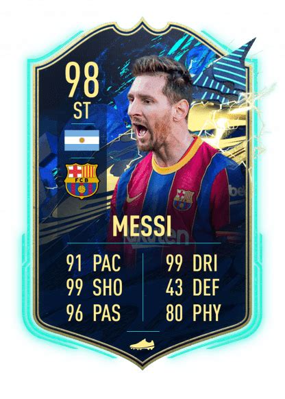 Messi en FIFA 21: la carta TOTS es superior a la carta TOTY - TyC Sports