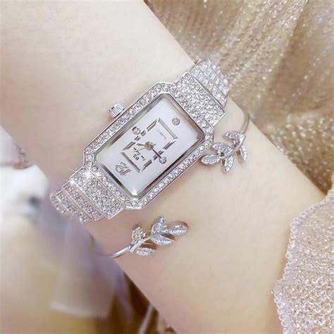 Aliexpress.com : Buy Unique Design Square Ladies Watches Rhinestone Full Diamonds Luxury Women ...