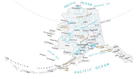 Detailed Map Of Alaska Cities - Grayce Gerhardine