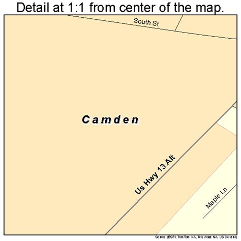 Camden Delaware Street Map 1010760