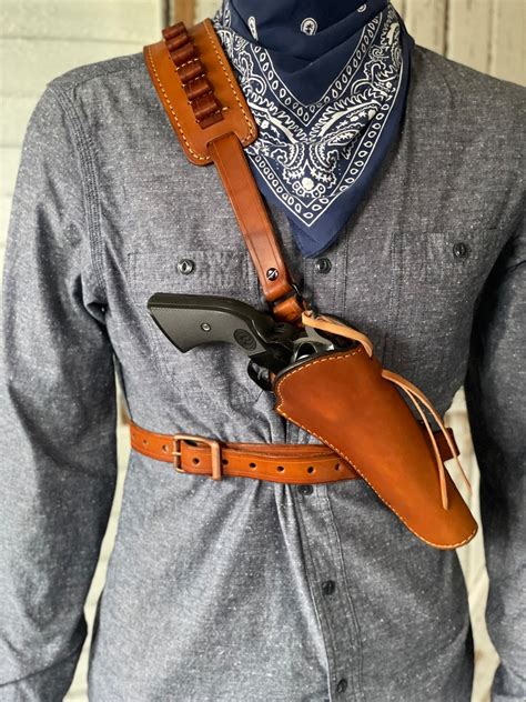 Hunting Chest Cross Body LEATHER Holster Made in USA With Winter and Summer Attachments - Etsy