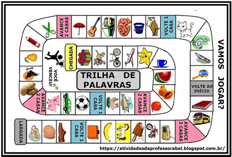 a board game with the words trilia de palavas written in different ...