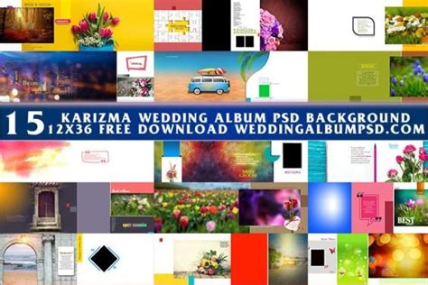 Karizma Wedding Album PSD Background 12x36 Free Download - WeddingAlbumPsd