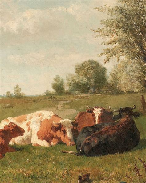 Cow Painting Antique Cow Print Vintage Cow Print Oil - Etsy