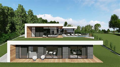 Modern Unexpected Concrete Flat Roof House Plans - Small Design Ideas