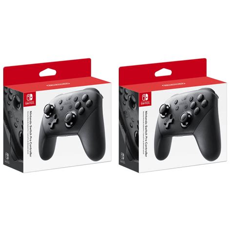 (2 Pack) Nintendo Switch Pro Wireless Game Controller - Black - HACAFSSKA - Walmart.com