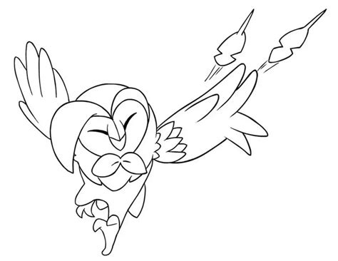 Dartrix Pokemon 2 Coloring Page - Free Printable Coloring Pages for Kids