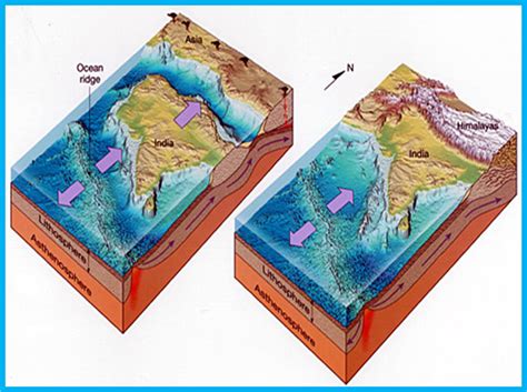 Q. Explain the origin of the Himalayas with the support of Plate ...