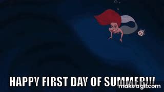 Happy First Day of Summer!!! (Ariel & Flounder) on Make a GIF