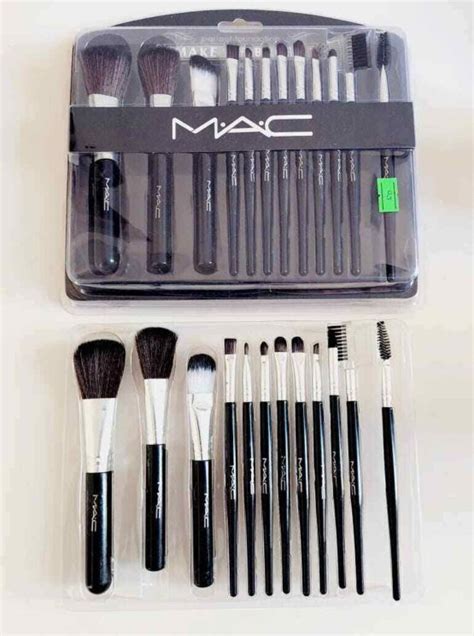 MAC Professional Makeup Brush Set 12Pcs Gift Box Makeup Tool Cosmetic Makeup Brush Set ...