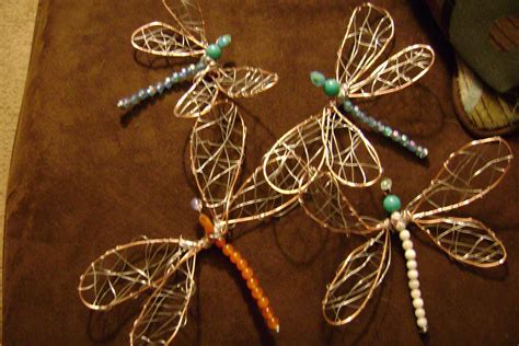 wire dragonfly | Wire crafts, Beads and wire, Jewelry crafts