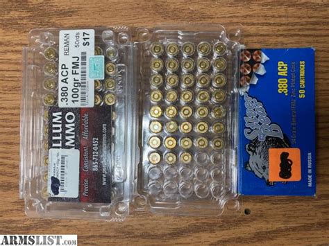 ARMSLIST - For Sale: 380 ammo (138 Rounds)