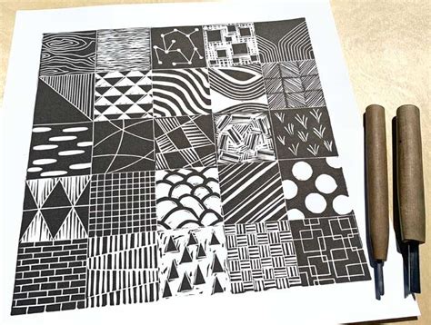 25 Easy Design Ideas for Linoleum Block Printing Patterns — Linocut Artist | Boarding All Rows