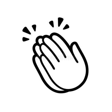 Illustration Of Clapping Applauding Hands Stock Vector - Illustration of appreciation ...