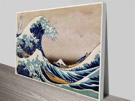 The Great Wave off Kanagawa Canvas Wall Print by Katsushika Hokusai