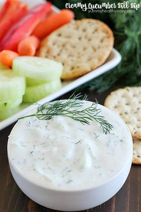 Creamy Cucumber Dill Dip + Giveaway! - Yummy Healthy Easy