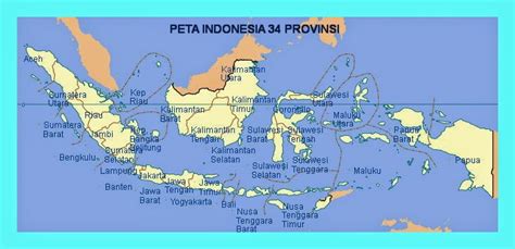 MUDAH BELAJAR IPS SMP : Peta Indonesia 34 Provinsi