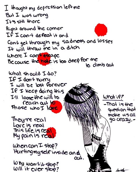 Sad Emo Quotes About Cutting. QuotesGram