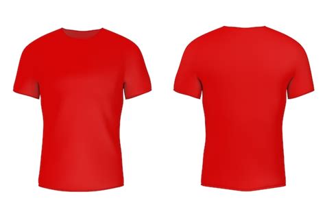 Red T Shirt Template Front And Back