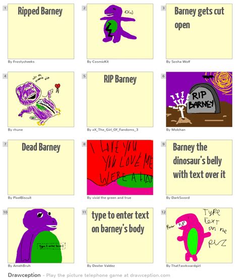 Ripped Barney - Drawception