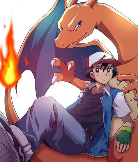 Ash Ketchum and Charizard