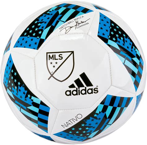 adidas MLS 2016 Glider Soccer Ball - White/Shock Blue - Soccer Master