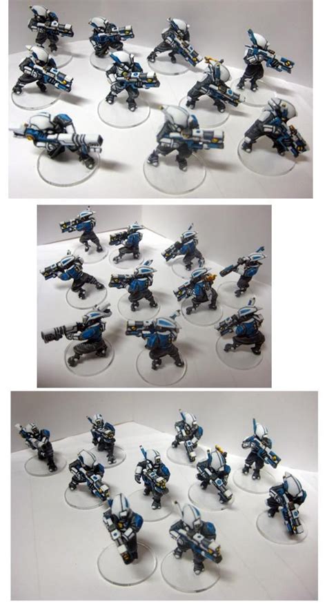 Futuristic, Painting Scheme, Pathfinders, Tau | Tau empire, Tau warhammer, Warhammer