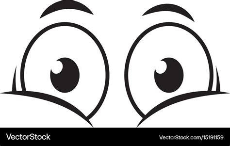 Cartoon eyes icon Royalty Free Vector Image - VectorStock