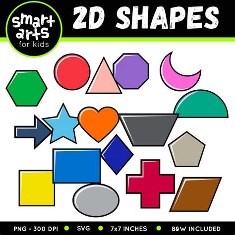 2D Shapes Clip Art - Educational Clip Arts and Bible Stories