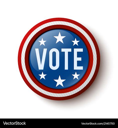 Vote button Royalty Free Vector Image - VectorStock