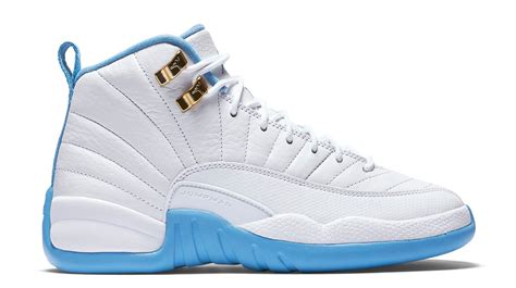 Air Jordan 12 GS White Metallic Gold University Blue - Sneaker Bar Detroit