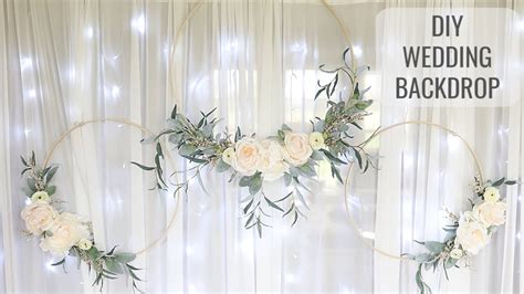 How to Make a Wedding Background | Wedding Backdrop - YouTube