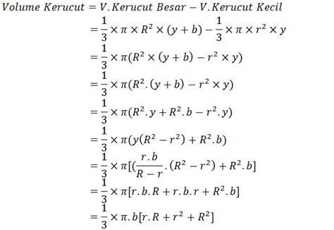 Kerucut Terpancung (Rumus Volume, Luas Selimut, dan Contoh Soalnya ...