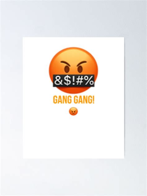 Póster «Gang emoji de pandillas» de Prestige313 | Redbubble