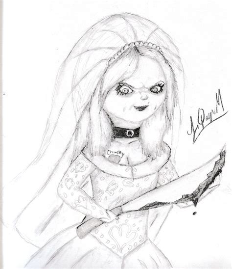 Coloring Pages : Chucky__s_bride__2_by_laquyn D5lo2kyucky ... | Shark coloring pages, Horse ...