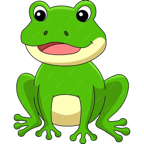 Premium Vector | Frog Cartoon Colored Clipart Illustration