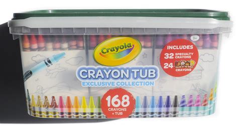 168 Crayola Crayon Tub Featuring Colors of the World Exclusive Collection | Jenny's Crayon ...