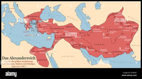 Alexander The Great Greece Map