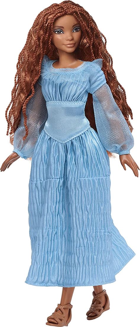 Disney The Little Mermaid movie Ariel doll on land in blue dress - YouLoveIt.com