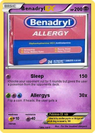 Pokémon Benadryl - Sleep - My Pokemon Card