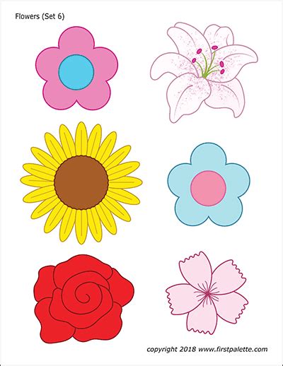 Preschool Flower Patterns Cut Out | Best Flower Site