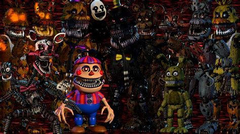 All FNAF 4 Characters Sing The FNAF Song - YouTube